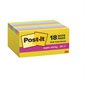 Post-it® Super Sticky Self-Adhesive Notes - 2 x 2 in - Assorted Colours - Box of 18 (Cabinet Pack)