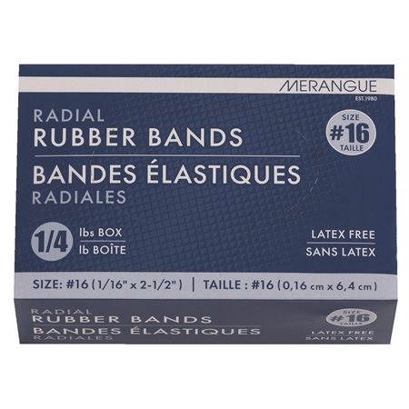 Élastiques 1/16 x 2-1/2 po. #16