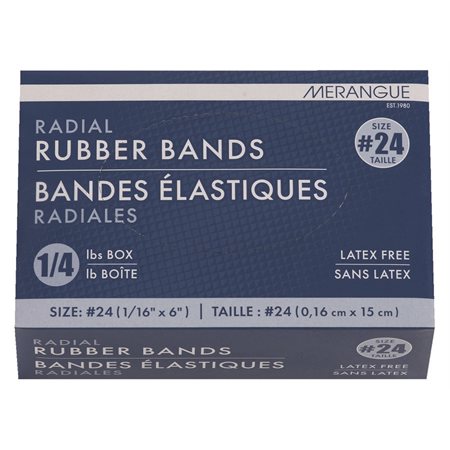 Élastiques 1/16 x 6 po. #24