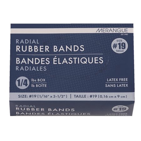 Élastiques 1/16 x 3-1/2 po. #19