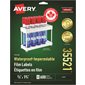 TrueBlock® Rectangle Waterproof White Film Labels -  2/3 x 1-3/4 in - 600 Labels