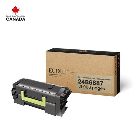 Cartouche de toner remise à neuf (Alternative à Lexmark 24B6887)
