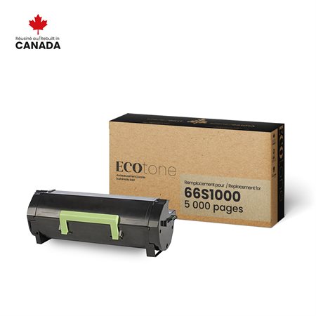 Cartouche de toner remise à neuf (Alternative à Lexmark 66S1000)