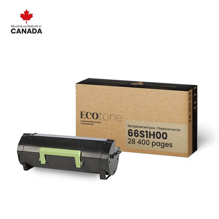 Cartouche de toner remise à neuf (Alternative à Lexmark 66S1H00)