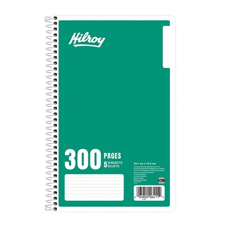 Cahier de notes ligné 5 sujets