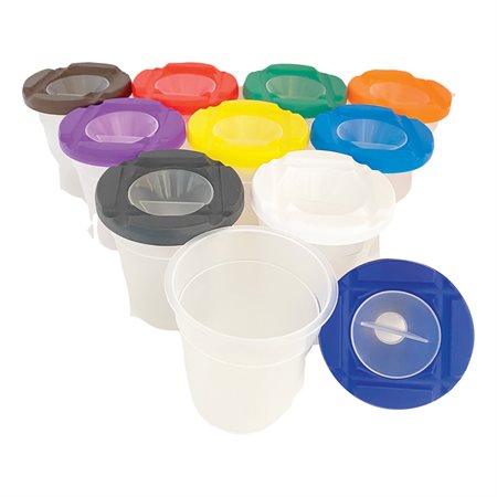 Paint Pots with Colour Lids
