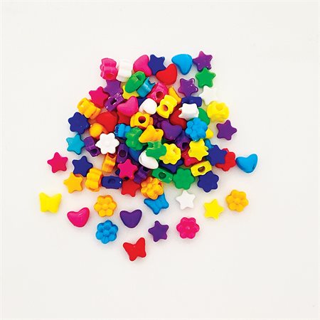 Perles de couleurs et de styles assortis