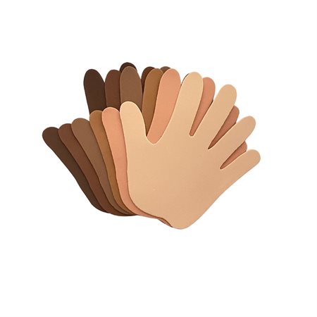 Multicultural Foam Shapes Hands