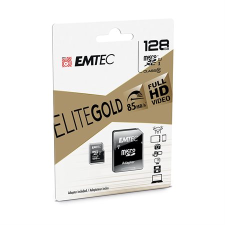 Carte mémoire Micro-SDXC Elite Gold