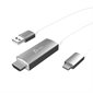USB-C® to 4K HDMI Cable with USB Type-A 5V Pass-Through