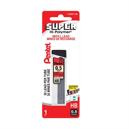 Mines de crayon super Hi-polymer 0,5 mm HB