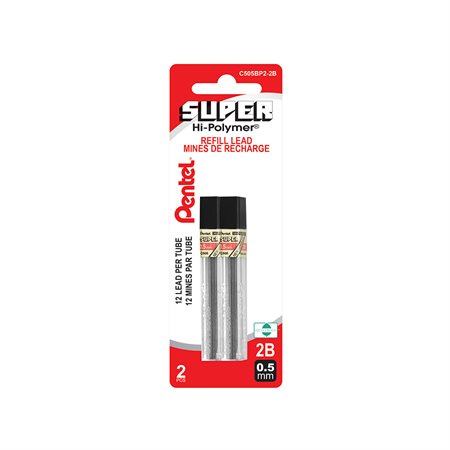 Super Hi-Polymer® Pencil Leads 2B 0.5 mm