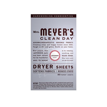 Feuilles assouplissantes pour sécheuse Clean Day - Lavande