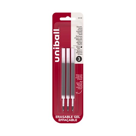 Recharges pour stylos et stylos rétractables à encre gel effaçable