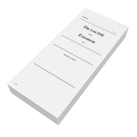Legal Supplies Last Will & Testament Envelopes