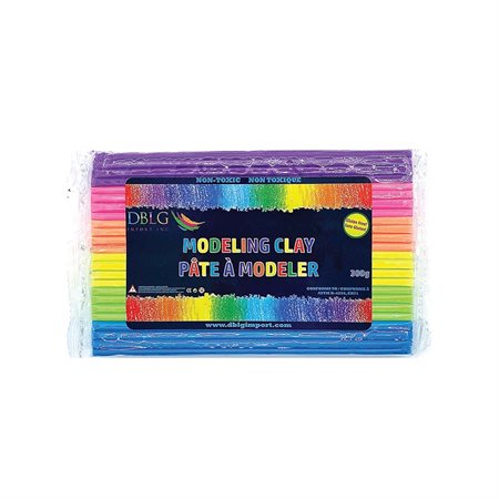 Pâte à modeler de couleurs fluorescentes assorties