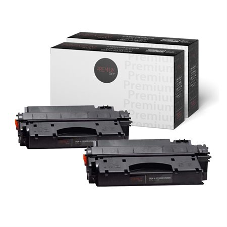 Ensemble de deux cartouches de toner compatibles (Alternative à HP CE505A / CF280A et Canon 119)