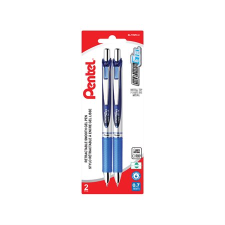 PEN RETRACTABLE 0 7MM 2 / PK
