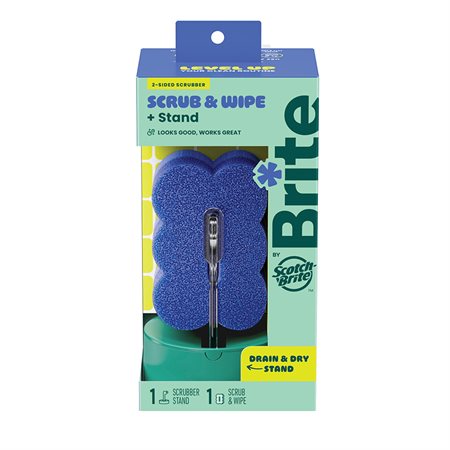 Scrub & Wipe with Drain + Dry Stand