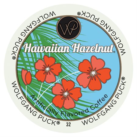 Dosettes de café aromatisé à la noisette Wolfgang Puck® Hawaïan Hazelnet® torréfaction légère