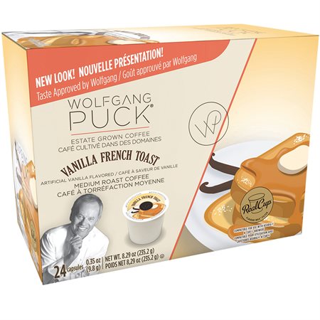 Dosettes de café aromatisé Wolfgang Puck® Pain doré à la vanille torréfaction légère