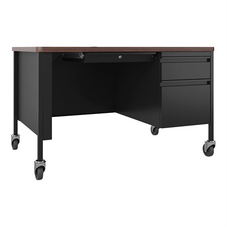 Fortress Series Walnut Top Teacher's Desk