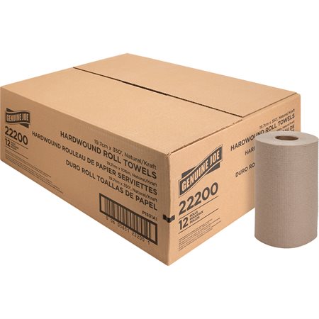 Essuie-mains en rouleau Naturel 7-1/4" x 350' (bte 12)