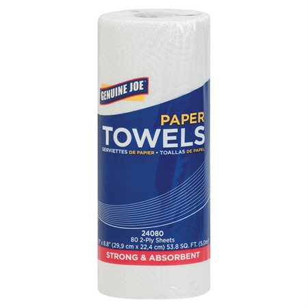 Serviettes de papier en rouleau 80 serviettes - 11 x 8-4/5 po. (bte 30)