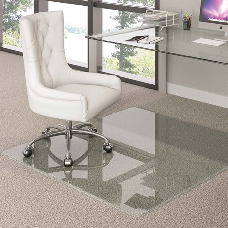 Dessous de chaise en verre
