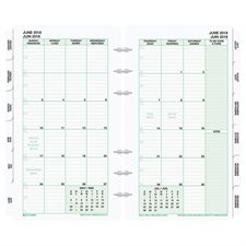 Portable Size Refills (2026) 1 month/2 pages
