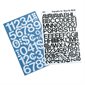 Lettres autocollantes en vinyle Geosign Sitck-On - Majuscules - Noir - 76 mm / 3 po