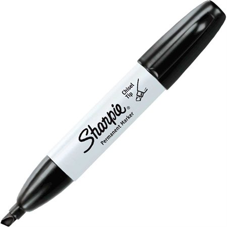 Marqueur permanent Sharpie® - Pointe biseautée - Noir