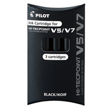 Hi-TecPoint V5 /V7 Refill Cartridge black