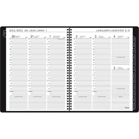 Agenda hebdomadaire/mensuel Contempo (2026)