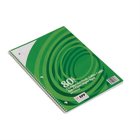 Cahier de notes ligné à reliure spirale - Couleurs variées
