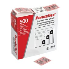 Étiquettes de classement annuel
