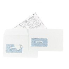 White window envelope for "T-4" slips Double window