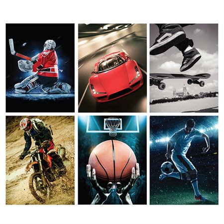 Couverture de présentation Sports avec attaches