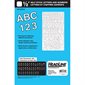 Lettres et chiffres autocollants en vinyle Geosign Sitck-On - Majuscules et minuscules - Blanc - 12 mm / 1/2 po