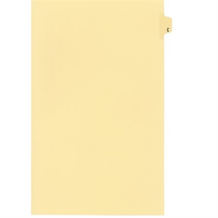 Alphabetical Litigation Index Dividers Package of 25 C