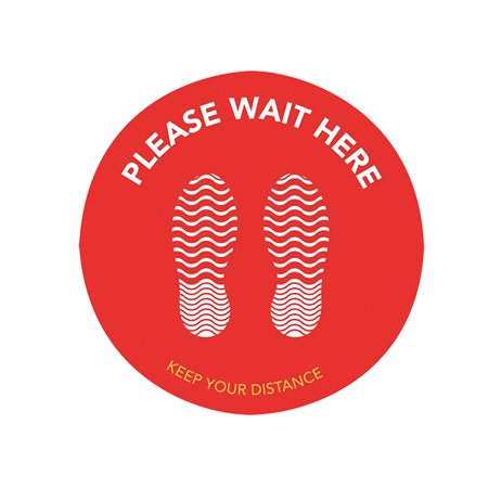 Self-Adhesive Floor Pads For Waiting Lines