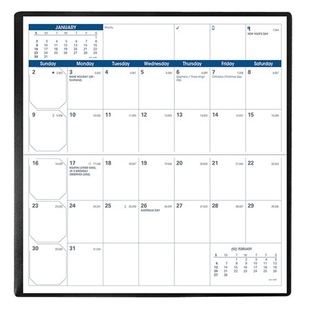 Agenda de poche mensuel Visoplan (2027) anglais