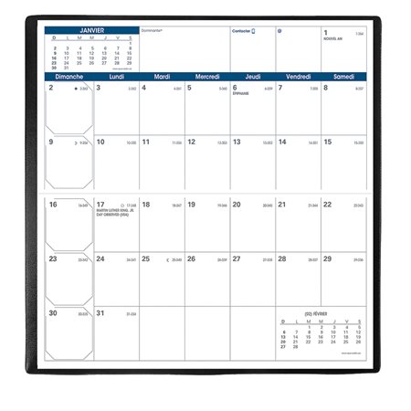 Agenda de poche mensuel Visoplan (2026) français
