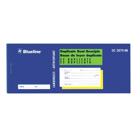 Rent receipt book