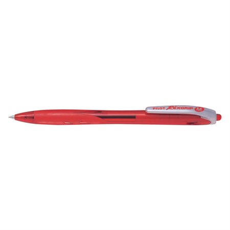 Stylos à bille rétractable BeGreen Rexgrip rouge