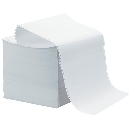 Data Computer Paper 9-1/2 x 11", vertical perforations, 1 copy, 40M. plain (2700)