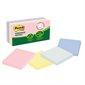 Feuillets autoadhésifs recyclés Post-it® Plus Écologiques - 3 x 3 po - Couleurs variées - Paquet de 24