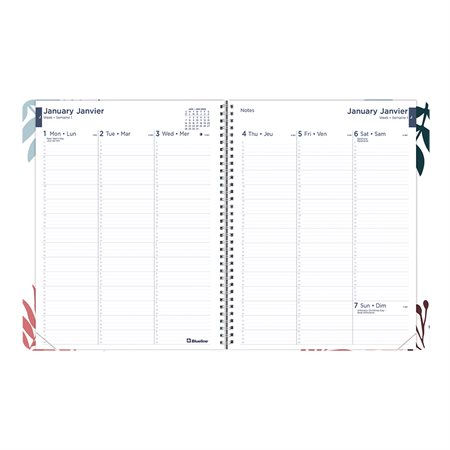 Watercolour Weekly/Monthly Diary (2027)