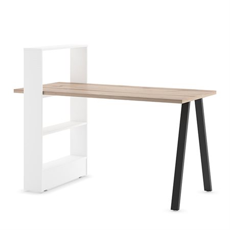 Bureau avec piètement-tablette Cake mousseline/blanc polaire