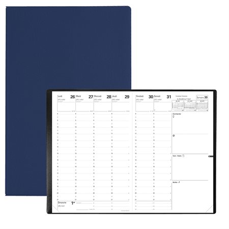 Agenda Ministre Académique 2025-2026 Fantaisie - Bleu
